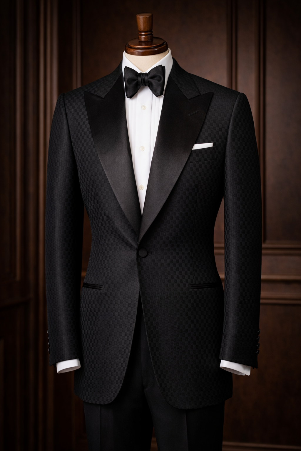 Classic Black Wool Suit - Bespoke Tailoring in Jeddah
